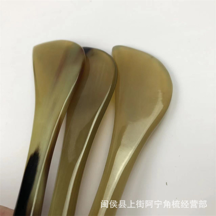 Horn Gua Sha Acupoint Massage Stick 12cm Tendon Plucking Tool for Eye and Body Care quality and texture