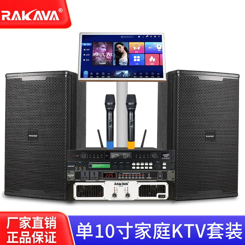 Rakava Single 10inch Audio Set Entertainment Ktv Home Singing Commercial Professional K Touch Screen Karaoke Machine Karaoke