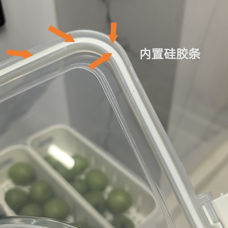 高温耐性 8 コンパートメントフルーツサラダ包装ポータブル密封調味料ボックス蓋付き食品保存食器洗い機対応|undefined