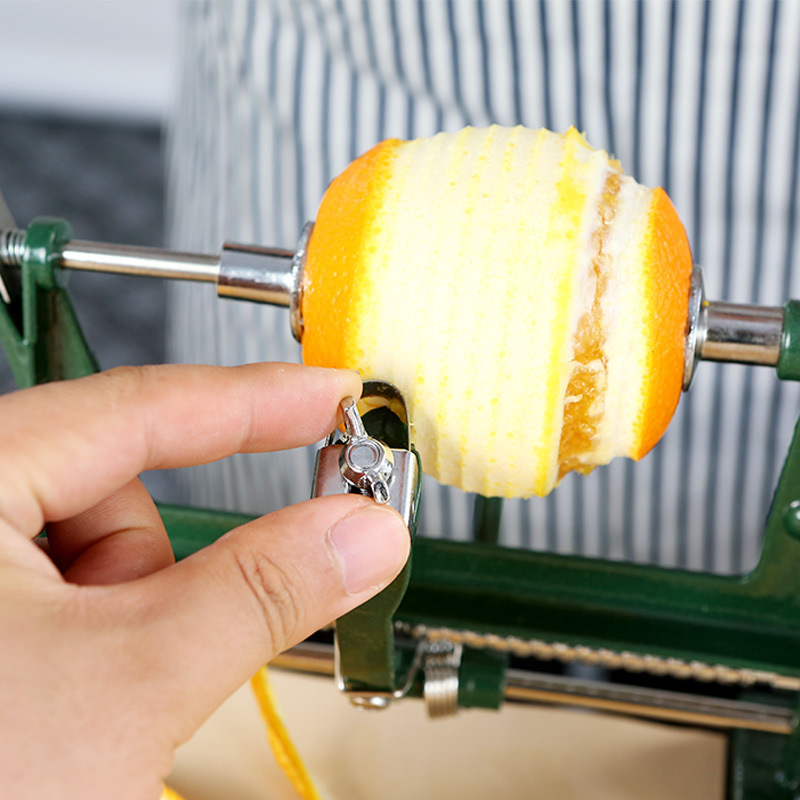Pelador de frutas 3 en 1 para naranja, manzana y pera, cortador y pelador doméstico