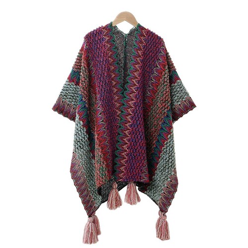 New Summer Ethnic Style Shoulder Shawl for Women, Yunnan Lijiang Tourist Decor, Long Vintage Cape Overcoat Scarf
