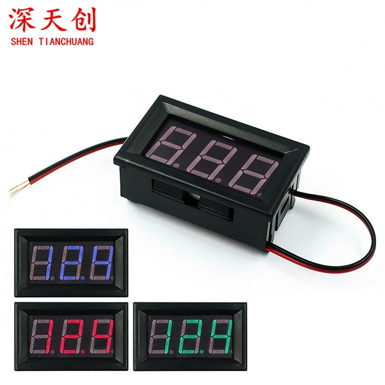 Светодиодный цифровой дисплей второй линии переменного тока головка двухпроводный цифровой вольтметр AC220V шт электрическая 380V промышленная электрическая