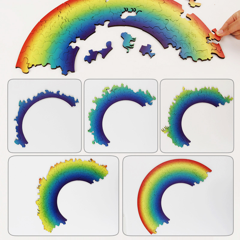 Niños nuevos infierno de dificultad quema cerebral ciclo infinito rompecabezas arco iris puzzle puzzle juguetes regalo creativo