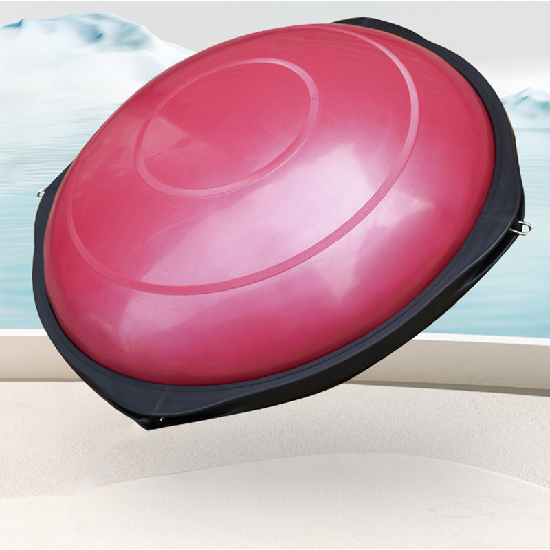 Media Esfera de Equilibrio de 64 cm PVC Inflable para Entrenamiento Aeróbico y Core