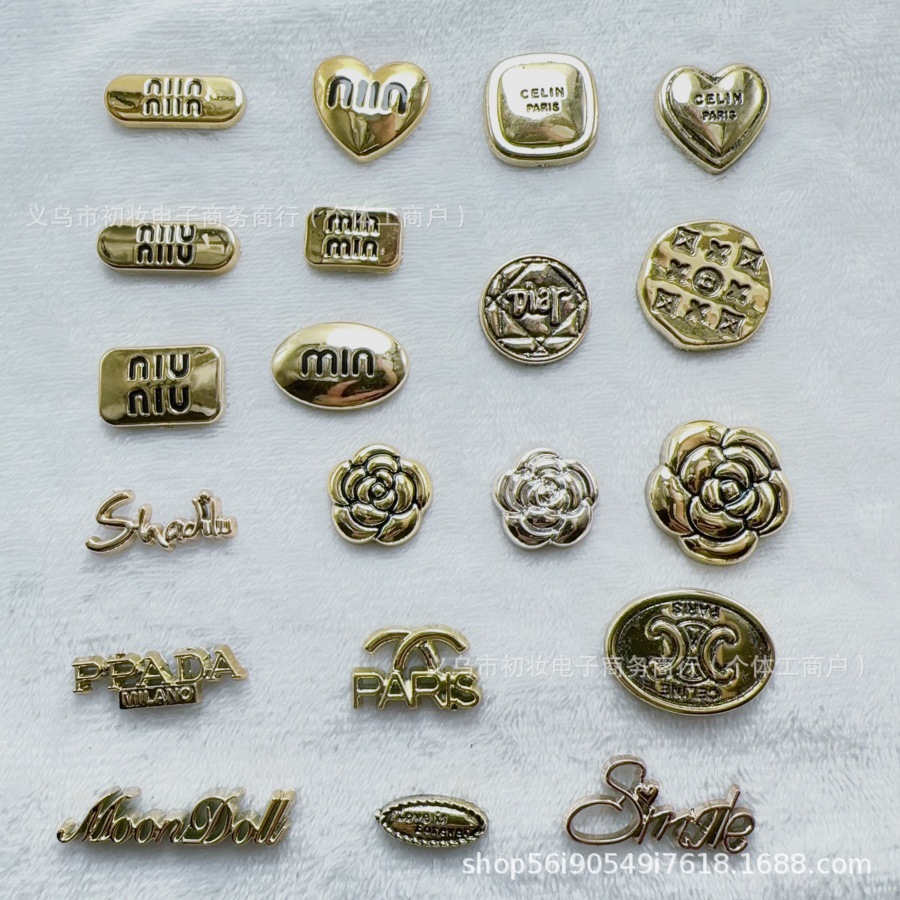 Fashion Retro Alloy Old Craft Bow Smiley Heart Jewelry Material Handmade DIY Hair Accessories