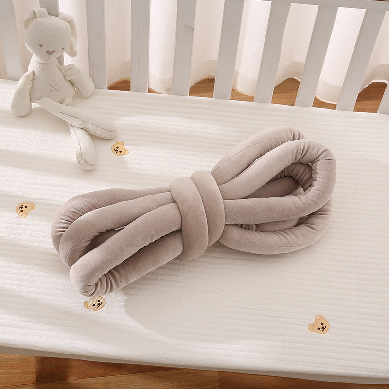 Cama de bebé ins cama de torsión perimeter tira de protección trenzada bebé cama de empalme para niños protector de tela trenzada para recién nacidos