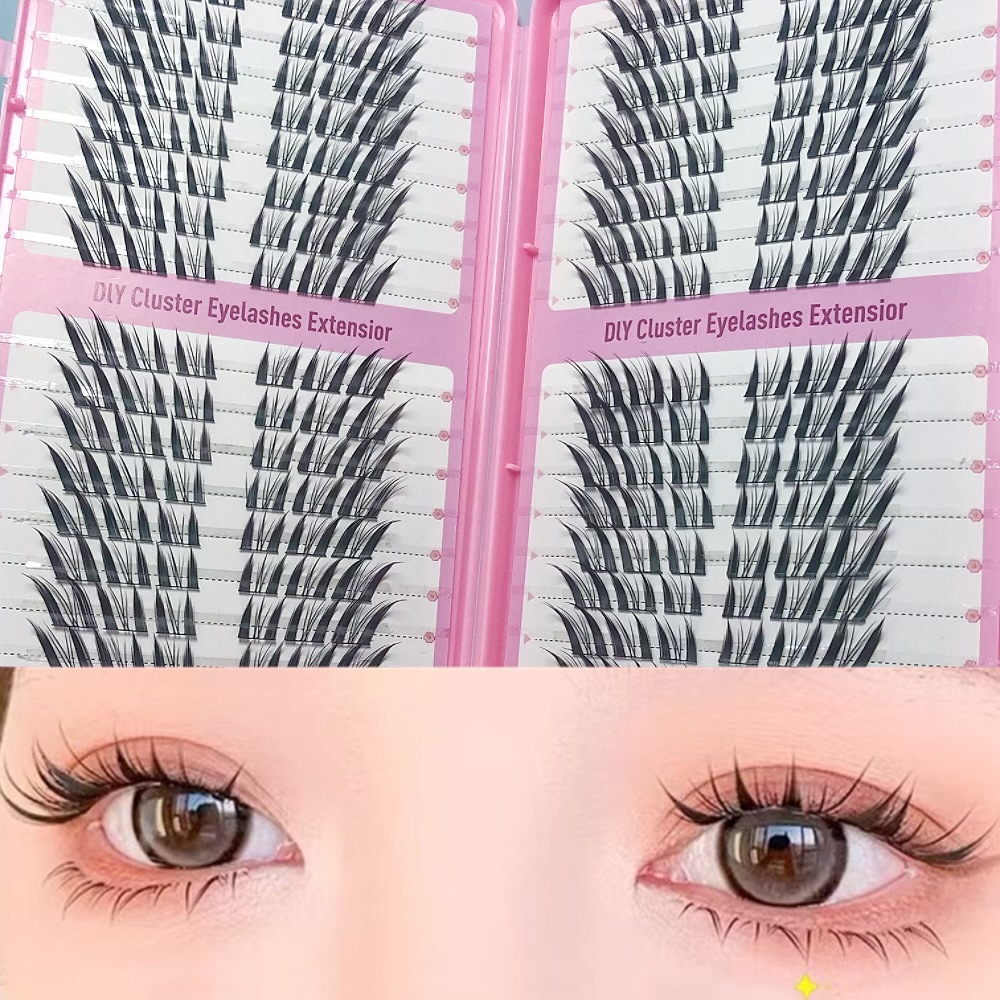 Transfronterizas pestañas falsas 30 - 100D comercio exterior caja de pestañas gruesas con pinzas de pegamento conjunto de pestañas falsas