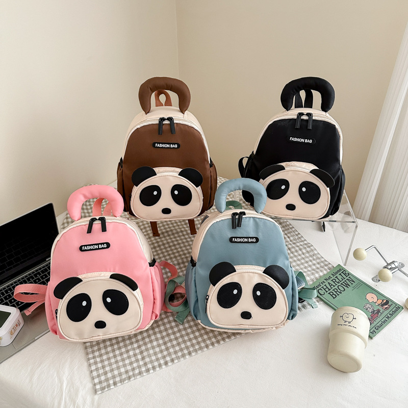 Preschool kids backpack children lightweight cute panda girl outdoor backpack boy cartoon travel dual-shoulder bag