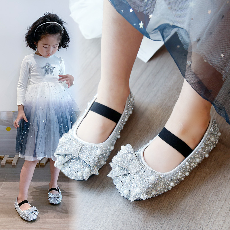 Girls princess shoes 2021 spring little...