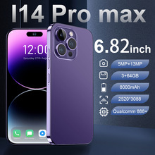 Smartphone 4G i14 Pro Max 6.82inch(3G RAM+64G ROM)5MP+1 3MP