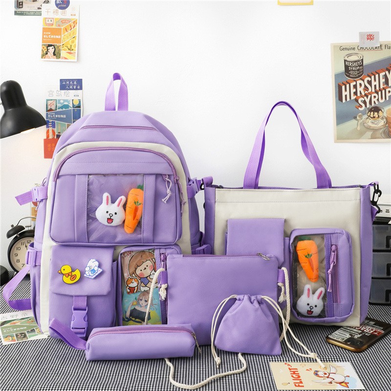 Morado (incluye la tarjeta de insignia de cabeza de conejo de rábano)