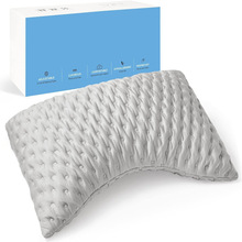 碎记忆棉枕跨境memory foam bed pillow碎海绵枕头月牙半月枕