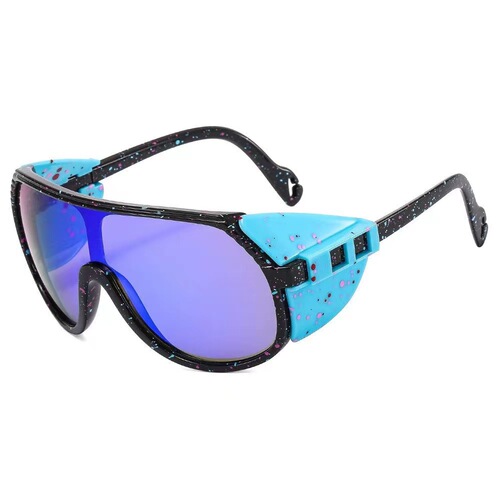 Cross-border new one-piece full-frame true membrane sports style sunglasses with a fashionable and personalized design for men and women outdoor cycling sunwear manufacturer