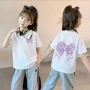 半袖印花夏季女童打底衫