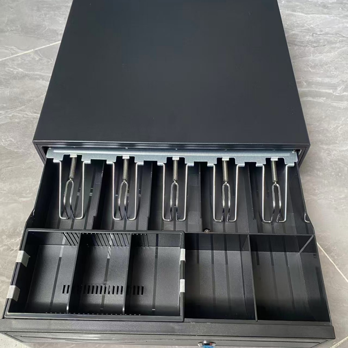 405钱箱收银箱五格纸币5格硬币AQ-405N钱箱电子钱箱cash drawer