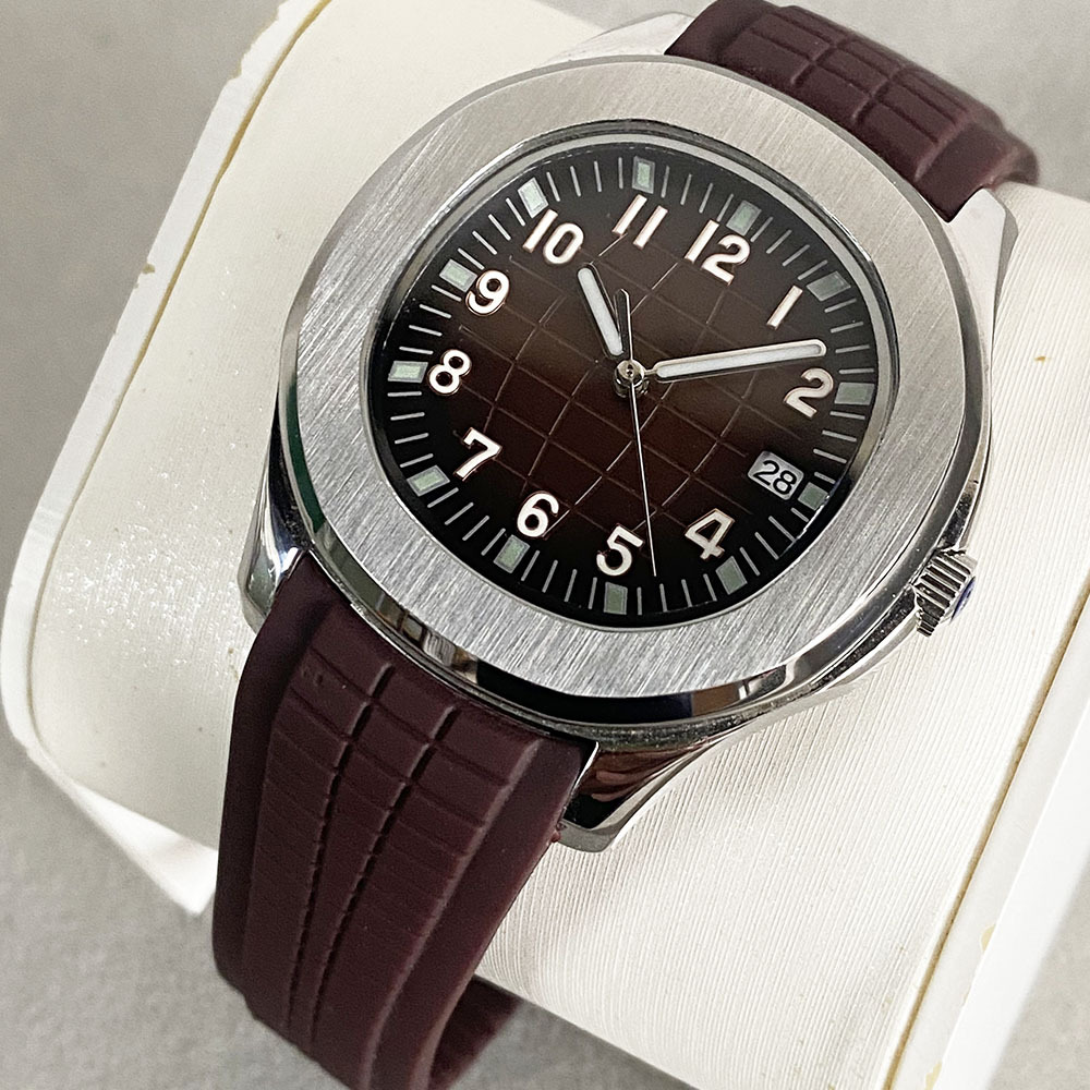 New 42MM Grenade Watch Men's Mechanical Watch Luxury Watch Luminous Waterproof Rubber Famous Watch with NH35 Movement