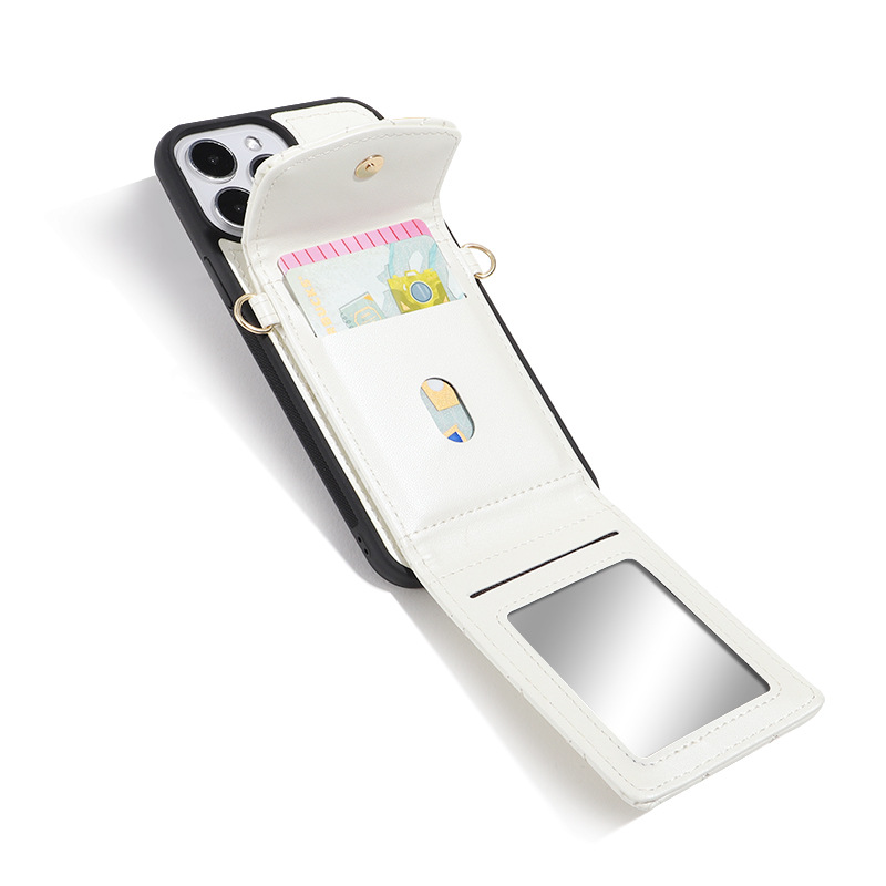 Caja de hombro para iPhone13 / 14 cubierta de protección PU correa de hombro ajustable multifuncional pequeña bolsa de tarjetas de viento fragante