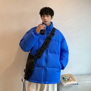 Hong Kong Style 2022 Winter Fashionable Collar Ins Bread Suit for Boys Warm Loose Down Jacket HD1320TP160