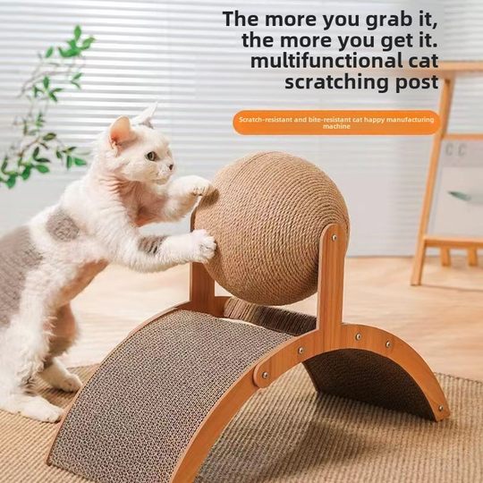 Ferris Wheel Cat Scratching Board Vertical Cat Scratching Ball Wear-Resistant Chip-Free Oversized Claw Grinder Self-Relief Cat Toy