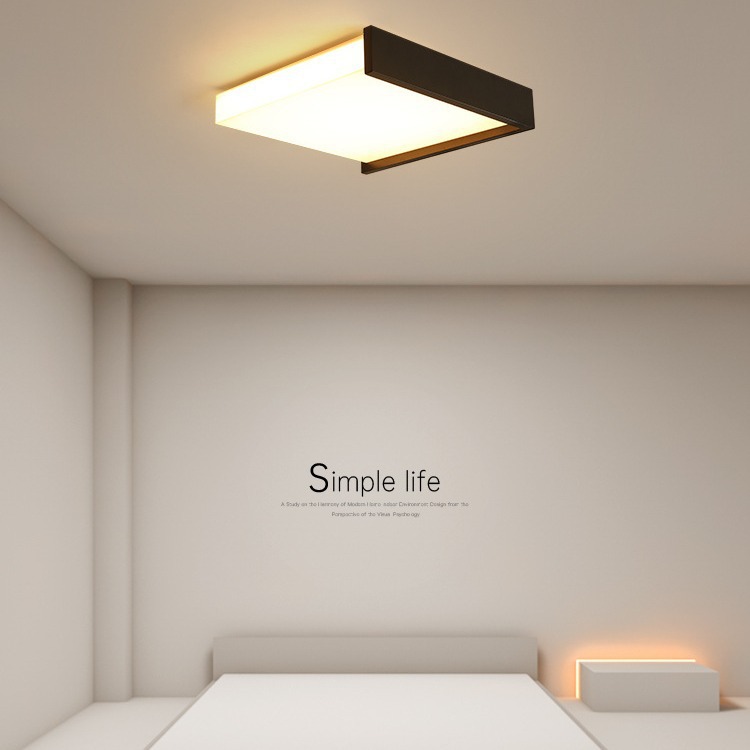Lámpara de techo led, moderna, sencilla y cálida, lámpara de dormitorio de estudio, lámpara de sala de estar creativa, lámpara nórdica de habitación