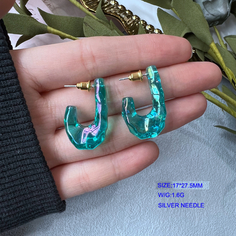 5g Weight Ear Studs Classification 1 Pair Quantity Daily Occasion Alloy Material U Shape Pattern Women'S Gender Plating Design Simple Style Style 1 Pair Simple Style U Shape Alloy Plating Women's Ear Studs 14