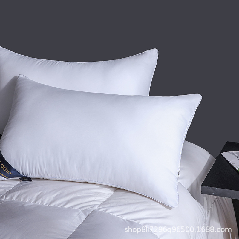 New pillow hotel pillow core neck pillow manufacturers feather velvet pillow core 48*74cm group purchase generation