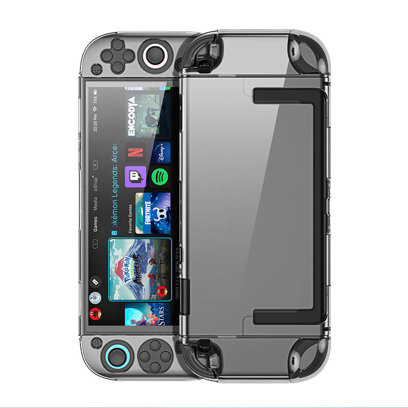 Funda protectora para consola de juegos Switch2 Funda protectora transparente para consola de Nintendo Funda de mango dividida al por mayor transfronteriza