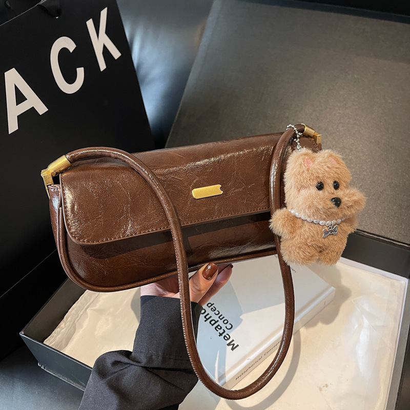Nicho transfronterizo bolso de palo para mujeres 2025 nueva moda versátil bolso de hombro de brazo de alta calidad bolso de viaje portátil