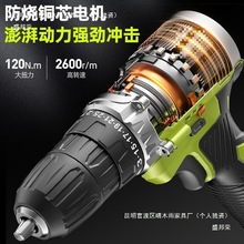 德国手电钻转家用电钻充电式工具锂电多功能冲击手枪钻电动螺丝刀