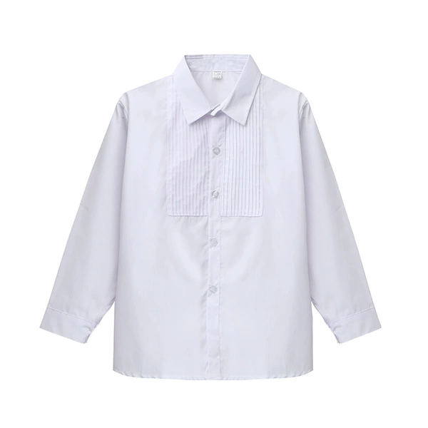 White cotton wrinkled shirt