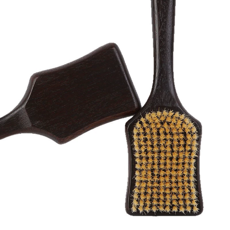 Эбеновое длинноручковое Bath brush, сухая щетка, массажная щетка для тела, щетка для спины, артефакт