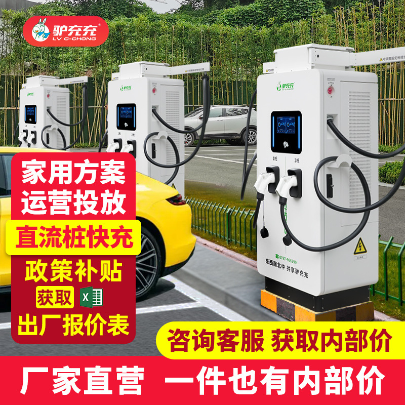 驴充充新能源直流立式电动汽车充电桩通用380V快充 充电站120KW