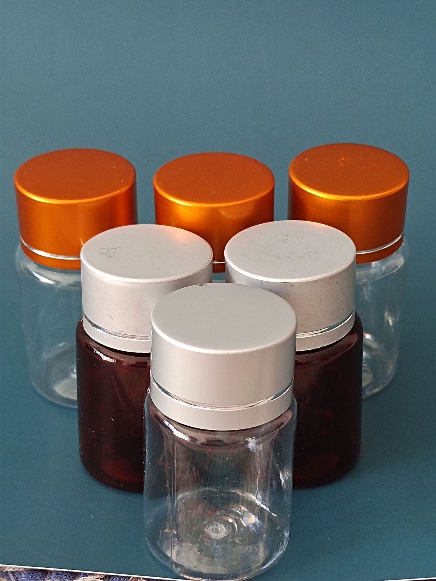 15克 花粉分装盒 棕色透明 样品瓶 胶囊 化妆品保健品瓶 小零件