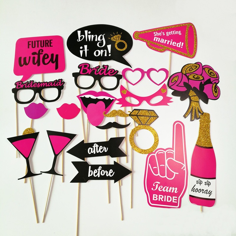 Accesorios de fotos para fiestas de solteros, bodas, gafas extrañas, barbas de papel, suministros de fiesta de cumpleaños.