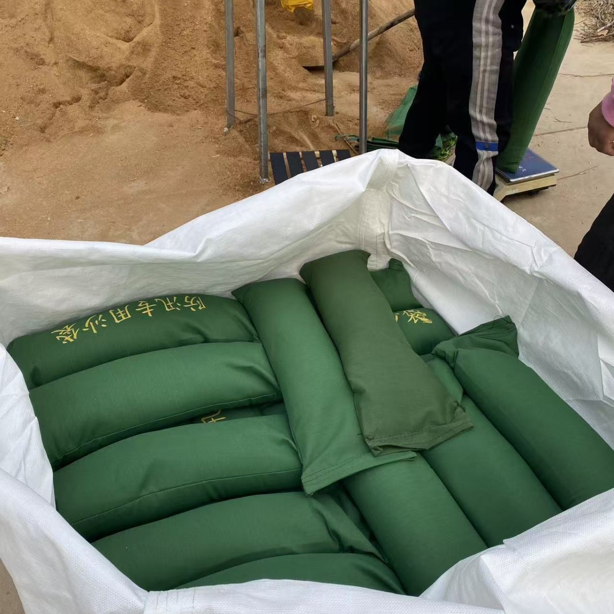 防洪专用沙袋沙袋防汛挡水加厚帆布吸水膨胀袋防洪有机硅防汛沙袋