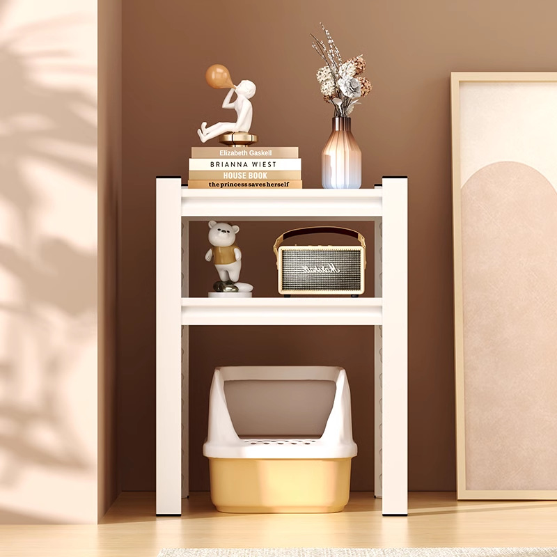 Storage Rack Above Cat Litter Box Pet Supplies Storage Rack Lower Empty Storage Rack Steel Feeding Machine Cat Can Rack