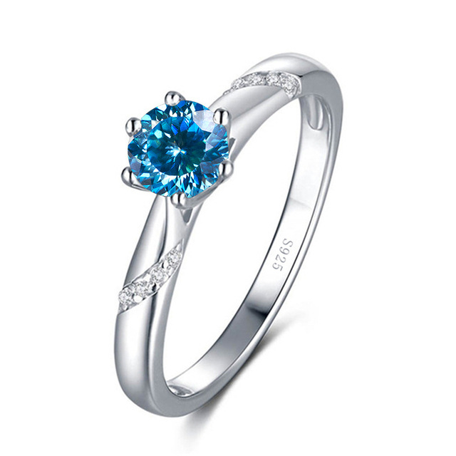 Corte de 100 lados de color azul precioso