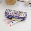 Brand Japanese purple cartoon pencil case PVC, capacious stationery for elementary school students, storage bag