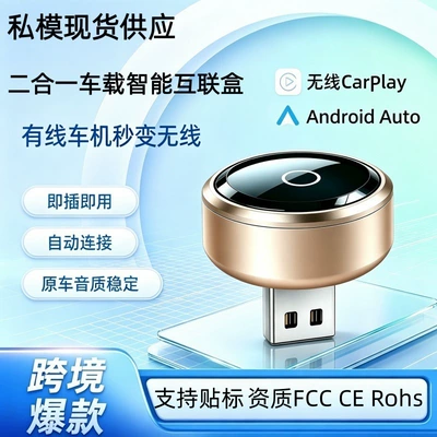 2-in-1 wireless CarPlay Simsiz CarPlay və Android Auto - export-model-y20-gold-with-adapter