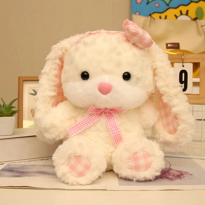 Juguete de peluche grande de 12 pulgadas de 40 cm, empuje de tierra, muñeca de agarre de regalo, evento de juguete interactivo de muñeca de boda