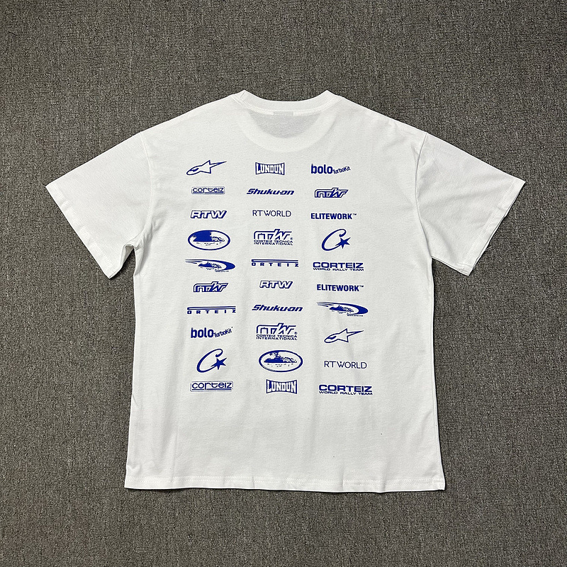 Corteiz verano nuevo diablo isla diversión carta impresión moda marca hombres y mujeres sueltos casual manga corta Camiseta cuello redondo