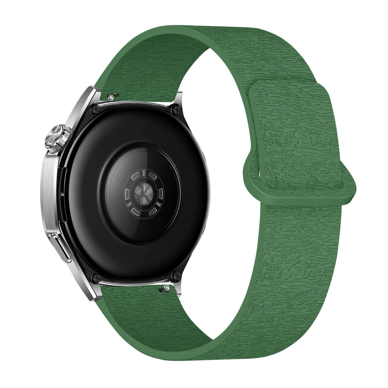 适用华为GT4/gt5/watch5三星watch4运动风木纹软磁硅胶磁吸手表带|undefined