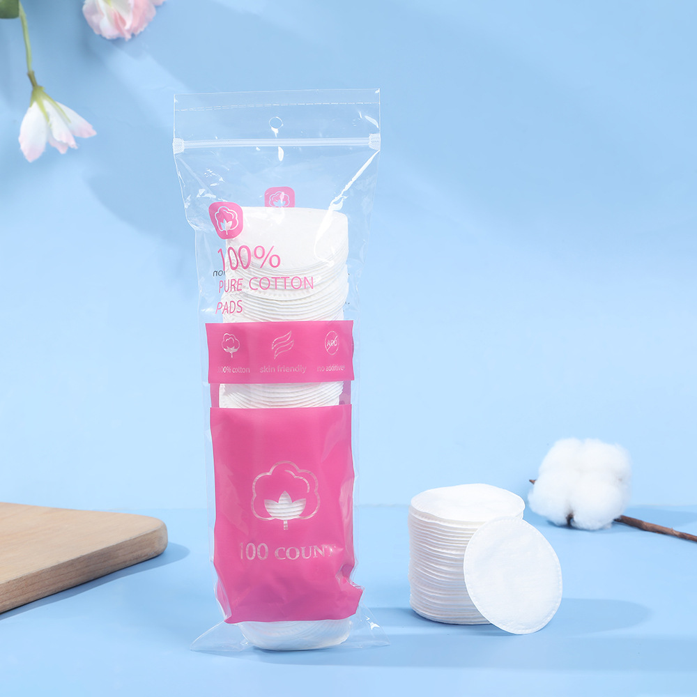 Amazon algodón de maquillaje plano desechable, algodón de maquillaje redondo, algodón de maquillaje húmedo especial para la piel sin flocos