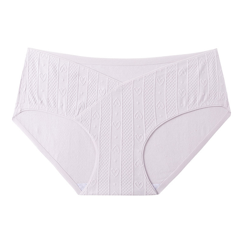 Ropa interior para mujeres embarazadas, algodón puro para mujeres, entrepierna antibacteriana, cintura baja en forma de V, soporte para el abdomen, ropa interior especial para el parto en las etapas media y tardía del embarazo