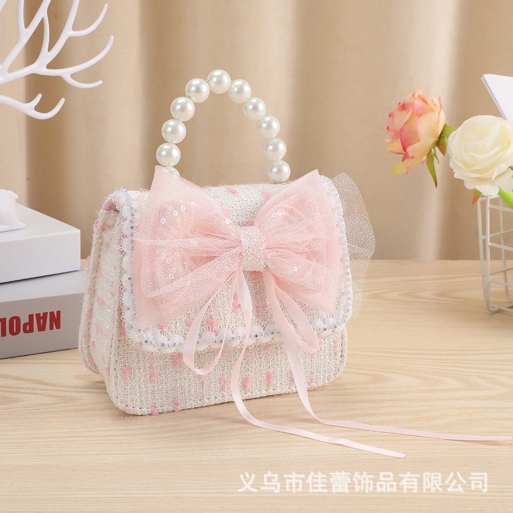 Bolso de princesa lindo de verano, accesorios para bolso, monedero versátil para niñas, bolso cruzado infantil, bolso de hombro individual, bolso de princesita.