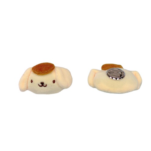 Cute Cartoon Plush Doll Brooch Sanrio Soft Cute Girl Pin Jade Dog Bag Shoe Buckle Clothing Accessories