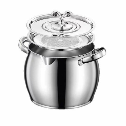 Tanque de Almacenamiento de Aceite con Filtro de Acero Inoxidable 201, Resistente a Altas Temperaturas, con Tapa, para Cocina