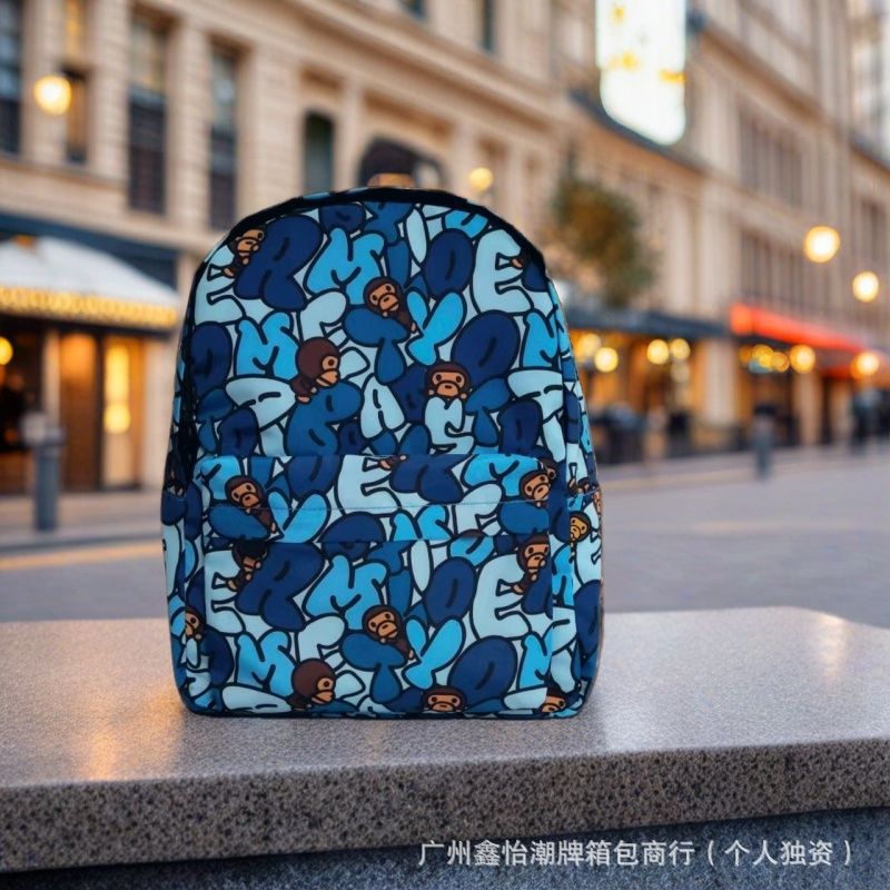 Cross-Border Baby Milo Cartoon Backpack School Bag Cute Casual Versatile Medium Backpack Men and Women Couple Trendy Brand