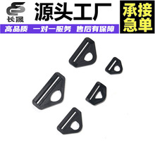 箱包配件肩带塑胶挂扣 背带织带扣D扣 黑色圆孔三角扣二档扣A字扣