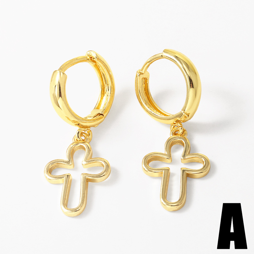 Copper Material 1 Pair Simple Style Fruit Plating Copper Drop Earrings